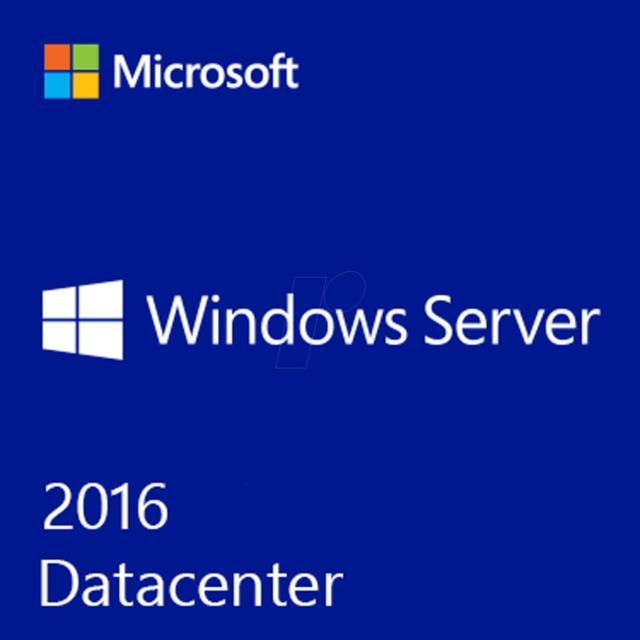 Microsoft Windows Server 2016 Datacenter - 64Bit - 10 User CALS - 4 Core - Download - Indigo Software