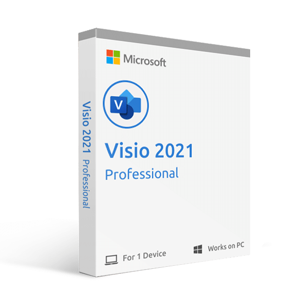 Microsoft Visio Professional 2021 – Full Retail Version – Download Only