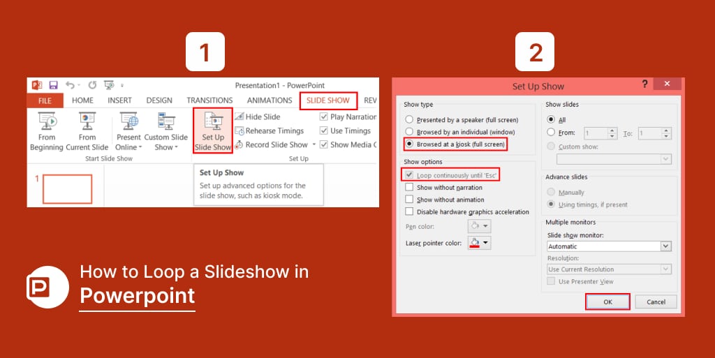 How to Loop a Slideshow in Powerpoint