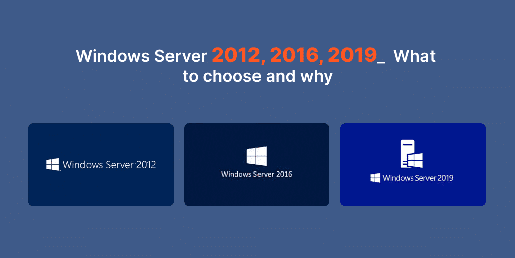 Windows Server 2012 vs 2016 vs 2019