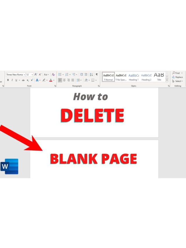 Easily Delete Blank Pages in Microsoft Word